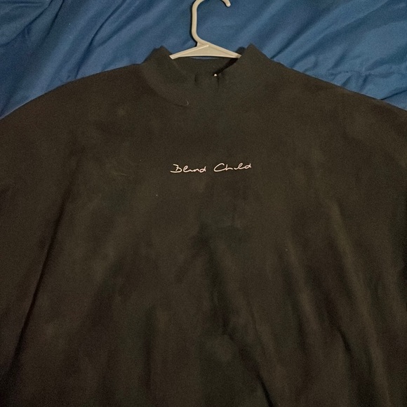 Black velvet turtle neck - Picture 1 of 2